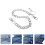 2Stk Robuste Silber Fashion Trouser Chain Modisches Accessoire 8