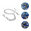 2Stk Robuste Silber Fashion Trouser Chain Modisches Accessoire 10
