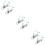 6Stk Blinkerhalter Weiß Metall Einfache Frontgabelmontage 10