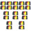 20Sets Multifunktionale Schiedsrichter Karten PVC Tragetasche 10