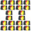 20Sets Multifunktionale Schiedsrichter Karten PVC Tragetasche 6