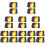 20Sets Multifunktionale Schiedsrichter Karten PVC Tragetasche 9