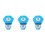 3Stk Sky-Blue 20 Min Sanduhr Hexagonal Timer 4