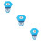 3Stk Sky-Blue 20 Min Sanduhr Hexagonal Timer 9