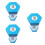3Stk Sky-Blue 20 Min Sanduhr Hexagonal Timer 7