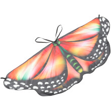2Stk Schmetterlingsflügel Cape Aus Chiffon Für , Bunt, Fasching