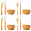 4Sets DIY Gesichtspflege-Set Mit Holz-Rührschüssel Und Bunt 5