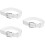 3Pièces Ceintures Baseball Blanches Stretch Réglables Pour Styles 9