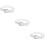 3Pièces Ceintures Baseball Blanches Stretch Réglables Pour Styles 11
