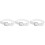 3Pièces Ceintures Baseball Blanches Stretch Réglables Pour Styles 6