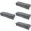 4Pièces Coussin Repose-Bras Noir PU Élégant Et 8