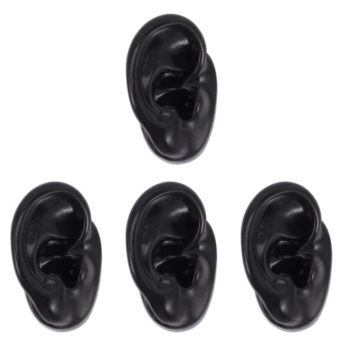 4Pièces Silicone Noir Durable Pour Formation Piercing 1