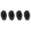4Pièces Silicone Noir Durable Pour Formation Piercing 4
