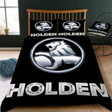 (240CM X 260CM) Black Silver Red Holden  Quilt Duvet Cover Set Bedroom Decor Bedspread Soft