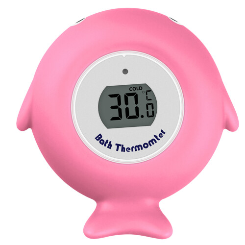 3Pièces Thermomètre Bain Rose LED Température