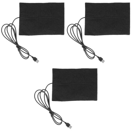 3Pièces Tapis Chauffage Résine Époxy USB Pratique 2