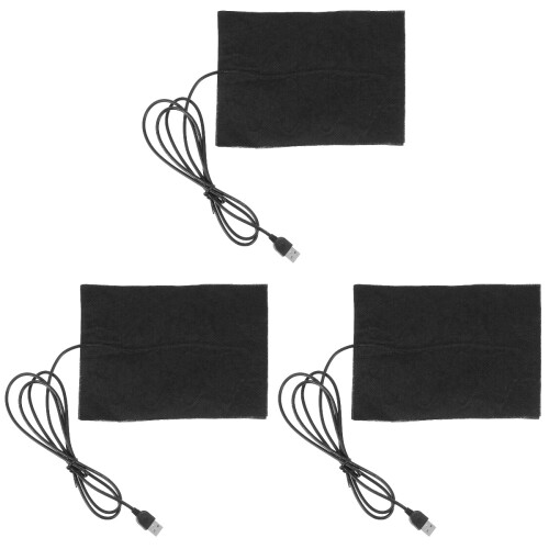 3Pièces Tapis Chauffage Résine Époxy USB Pratique 1