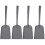 4Pièces À Cendres Noires Robustes Pour Bbq Usage À 2