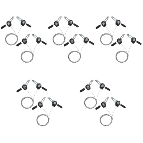 10Pièces Manettes De Route Résistant Argenté 2