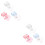 6Pièces Tampons Nail Art Salon DIY Multicolores 6