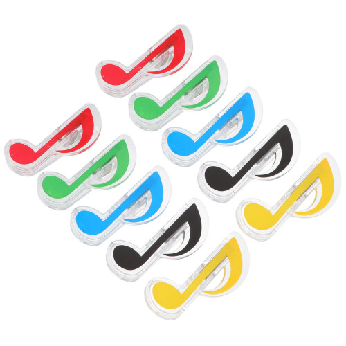 20Pièces Clips ABS Multicolores Pour Livre Et Notes