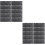 20Pièces Protection Clavier PVC Noir Stickers Langues Étrangères 6