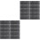 20Pièces Protection Clavier PVC Noir Stickers Langues Étrangères 3