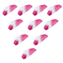30Pièces Sifflets De Fête Fluffy Plastique Rosé Multifonction