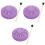3Ensembles Tambours Langue En Acier Violet Pour Et 5