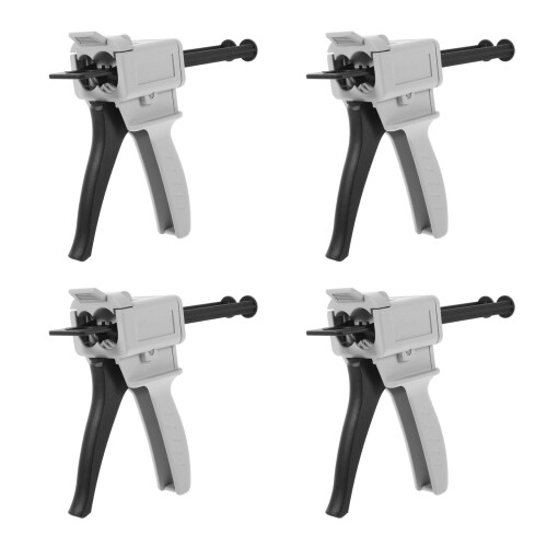 4Pièces Ensemble Distributeur Adhésif Epoxy Plastique Coloré Pratique 1