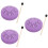 3Ensembles Tambours Langue En Acier Violet Pour Et 9