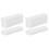 32Pièces Bande Auto-Adhésive Crochet Boucle Durable Blanche 5