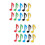 20Pièces Clips ABS Multicolores Pour Livre Et Notes 8