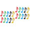 20Pièces Clips ABS Multicolores Pour Livre Et Notes 5