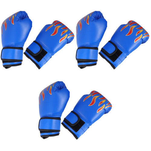 3Pièces Enfant Boxe PU Respirants Avec Mitaines Adaptables 2