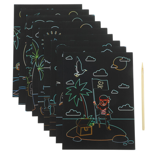 3Ensembles Kit À Gratter DIY Pour Enfants Support 2