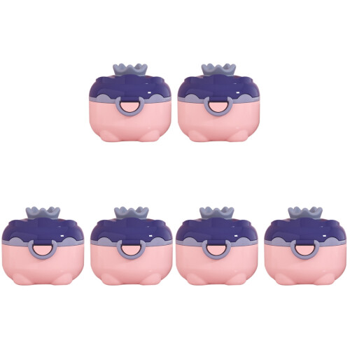 6Pièces Conteneurs Rose, Portable 1