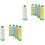 10Pièces Fil Luminescent Polyester Pour Broder 3