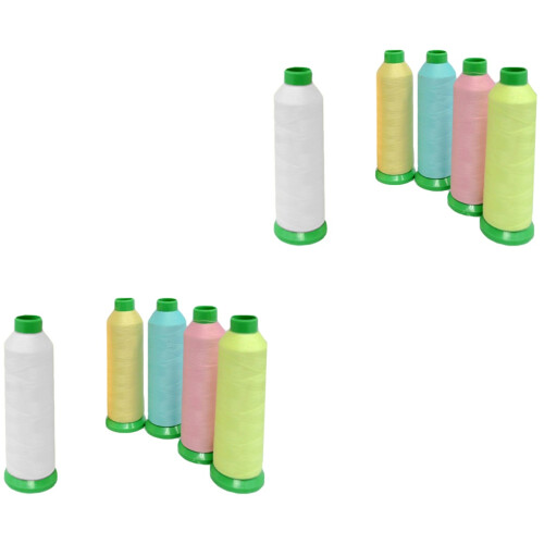 10Pièces Fil Luminescent Polyester Pour Broder 2