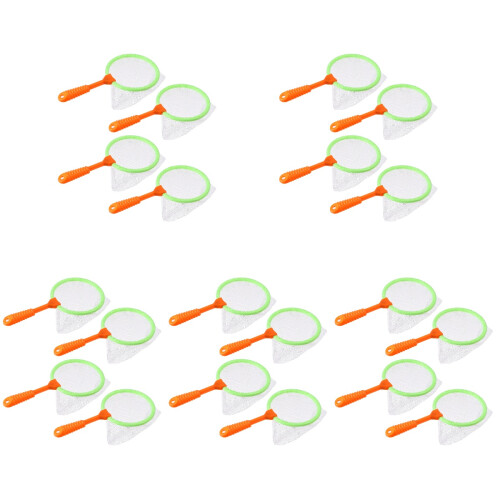 20Pièces Filets Pêche En Plastique Multi Couleurs Pour Enfants 1