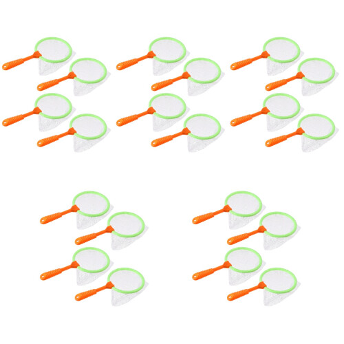 20Pièces Filets Pêche En Plastique Multi Couleurs Pour Enfants 2
