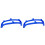 2Pièces Plastique Bleu Style Sac DIY 2