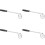 4Pièces Ramasse- Golf Portable Ajustable Acier Argenté 7