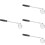 4Pièces Ramasse- Golf Portable Ajustable Acier Argenté 8