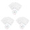 3Ensembles Disques Tressage Kumihimo Blancs Pour DIY Faciles 2