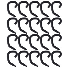 60Pièces Anneaux Suspendus Masque Silicone Noir Pour Port Prolongé
