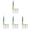 4Ensembles Kits Nail Art Liners Nylon Pour 4