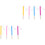 8Pcs Assorted Slide Whistles Plastic Musical Instrument Toy 3