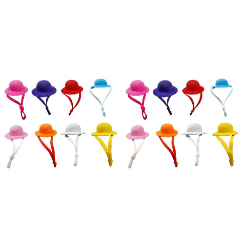16 Pcs Hen Hat Parrot Bird Supplies Plush 1