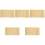 5 Plaques Bambou Décoratives Antiques Pour DIY 5